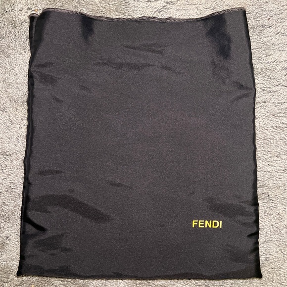 Fendi Black Bag with Yellow Logo - Picture 1 of 3